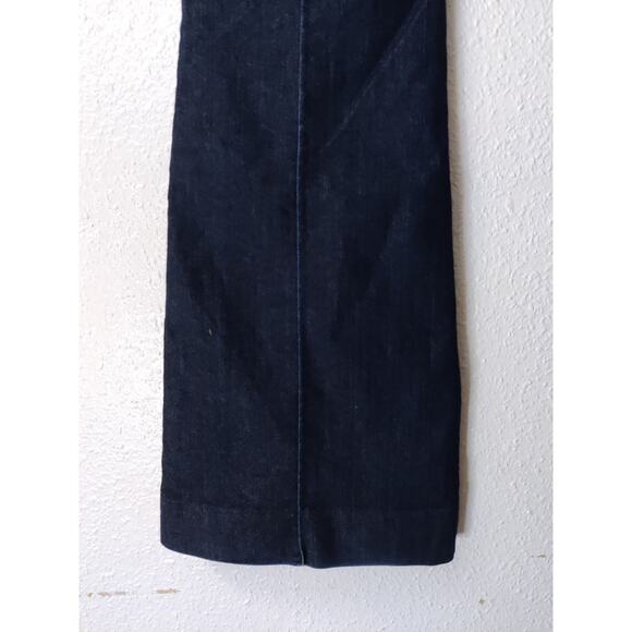 Habitual Blue Dark Wash Seamed Front Flared Legs Jeans Size 27 - Picture 7 of 8